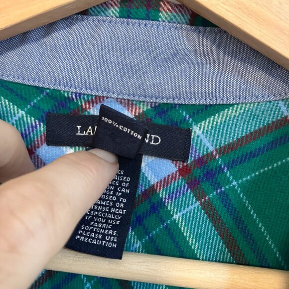 Lands End Flannel size M petite - Picture 2 of 7